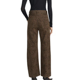 The Bow Crop Jean Flocked Sandcat