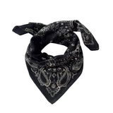 Cashmere Paisley Scarf Black