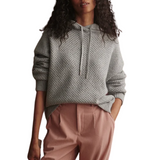 Melchie Relaxed Knit Hoodie - Grey