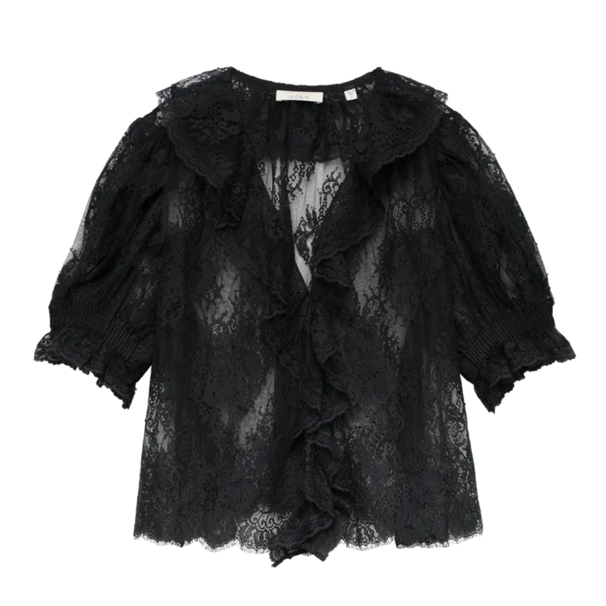 Henri Black Lace Top