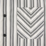 Lucia Shirt Ivory/Grey Stripe