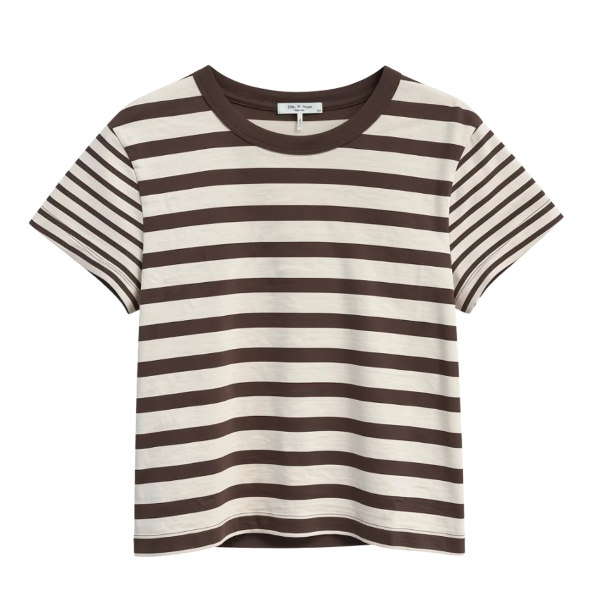 Kelly Pink/Brown Stripe T-Shirt