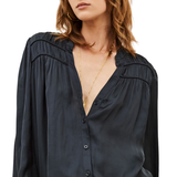 Cessia Loose-Fitting Shirt Blue