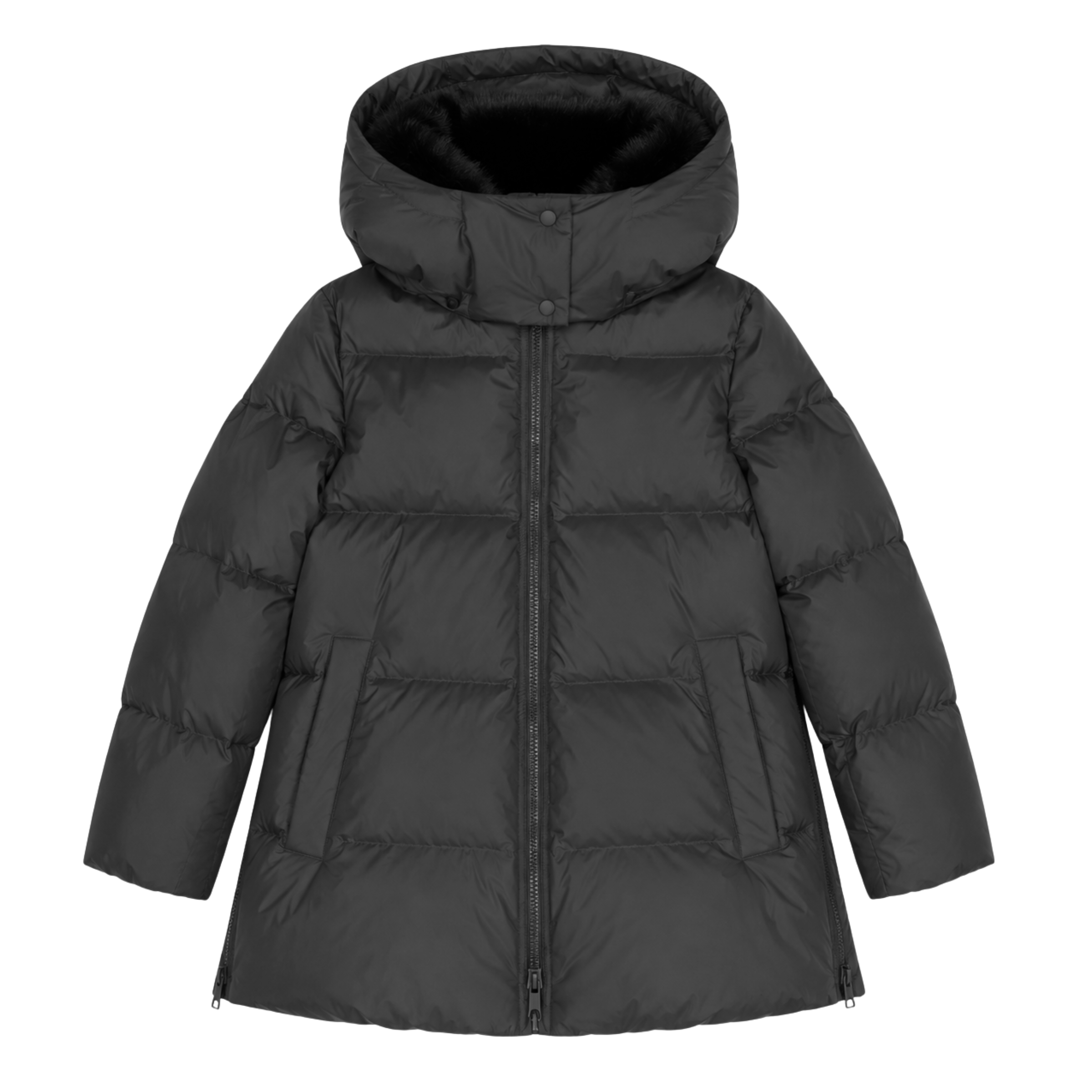 A-Line Down Jacket Black