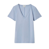 The Slub Vee Tee Haze Blue
