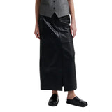 Letho Leather Maxi Skirt