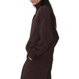 Bronya Coffee Marl Button Sweat
