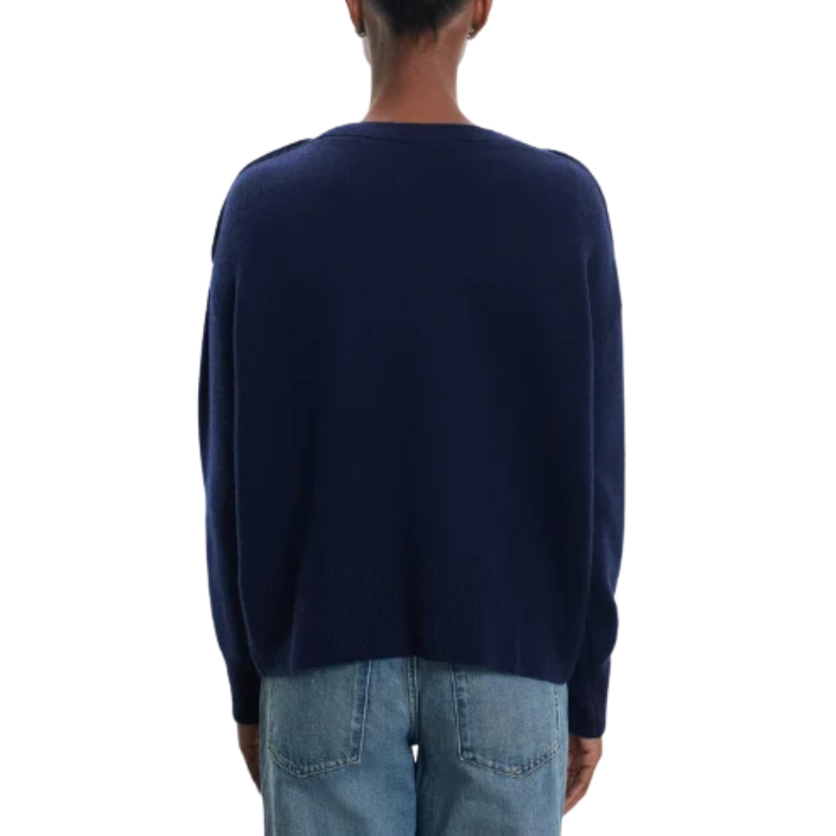 Navy Sailor Neck Jumper