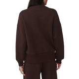 Bronya Coffee Marl Button Sweat