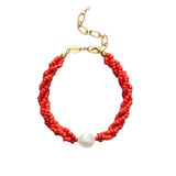 Scarlet Wave Bracelet Red
