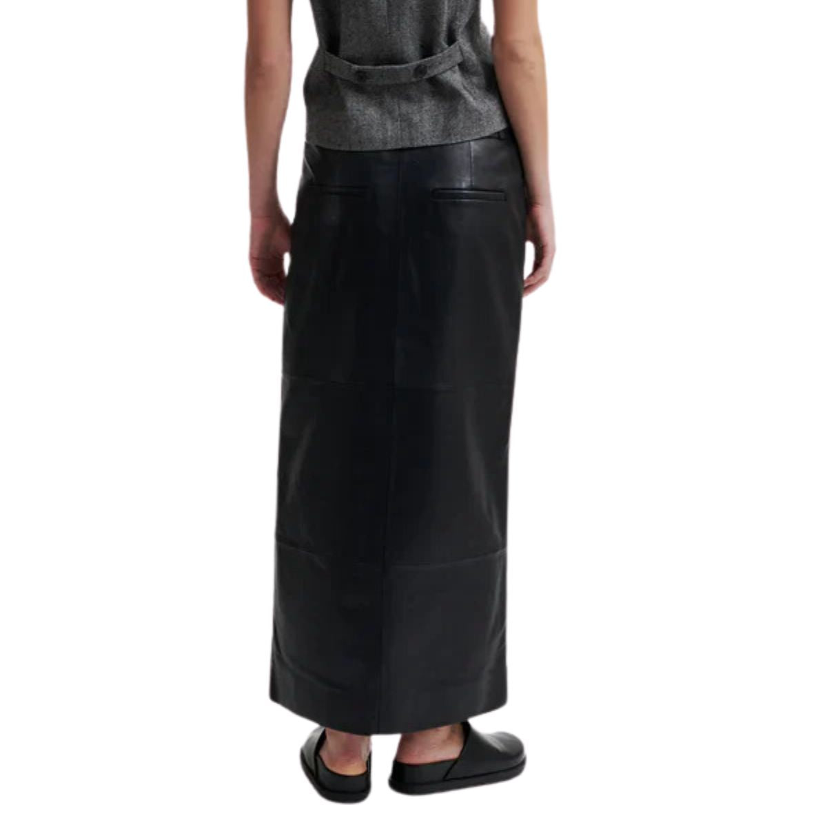 Letho Leather Maxi Skirt