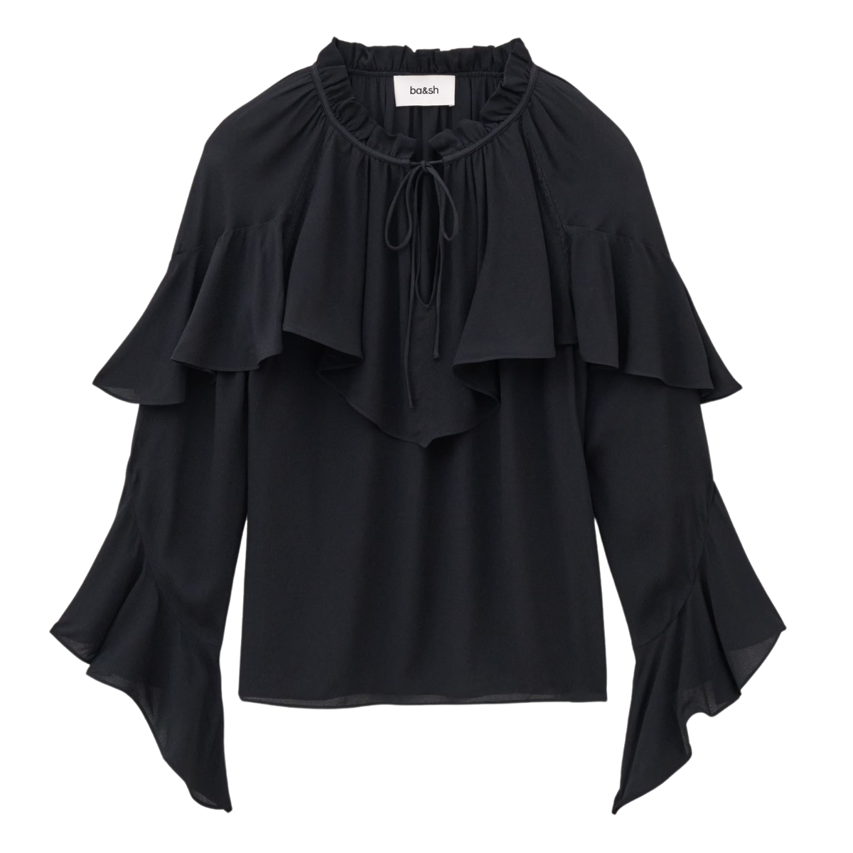 Betty Black Romantic Blouse