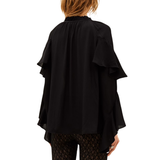 Betty Black Romantic Blouse