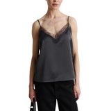 Glimps Lace Asphalt Strap Top