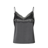 Glimps Lace Asphalt Strap Top