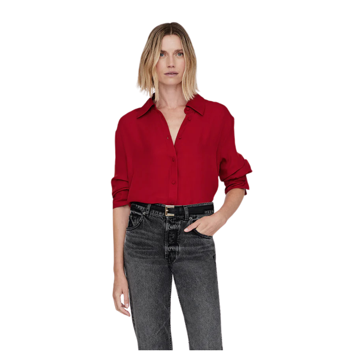 Bridget Shirt- Scarlet Red