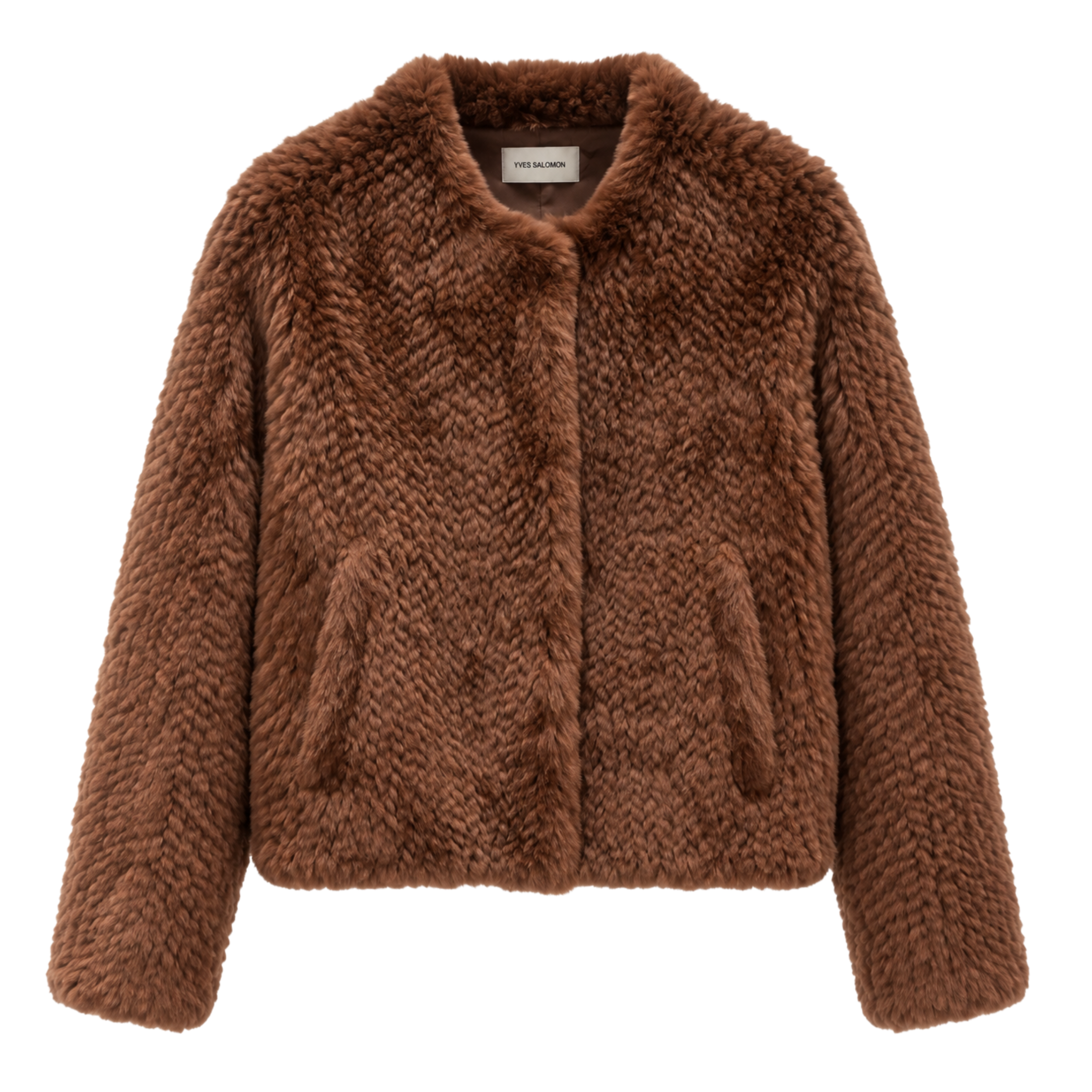 Terracotta Knitted Rex Jacket