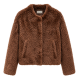 Terracotta Knitted Rex Jacket