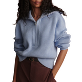 Maura Kentucky Blue Half Zip Sweater