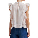 Crystal Pink Kristel Frill Top