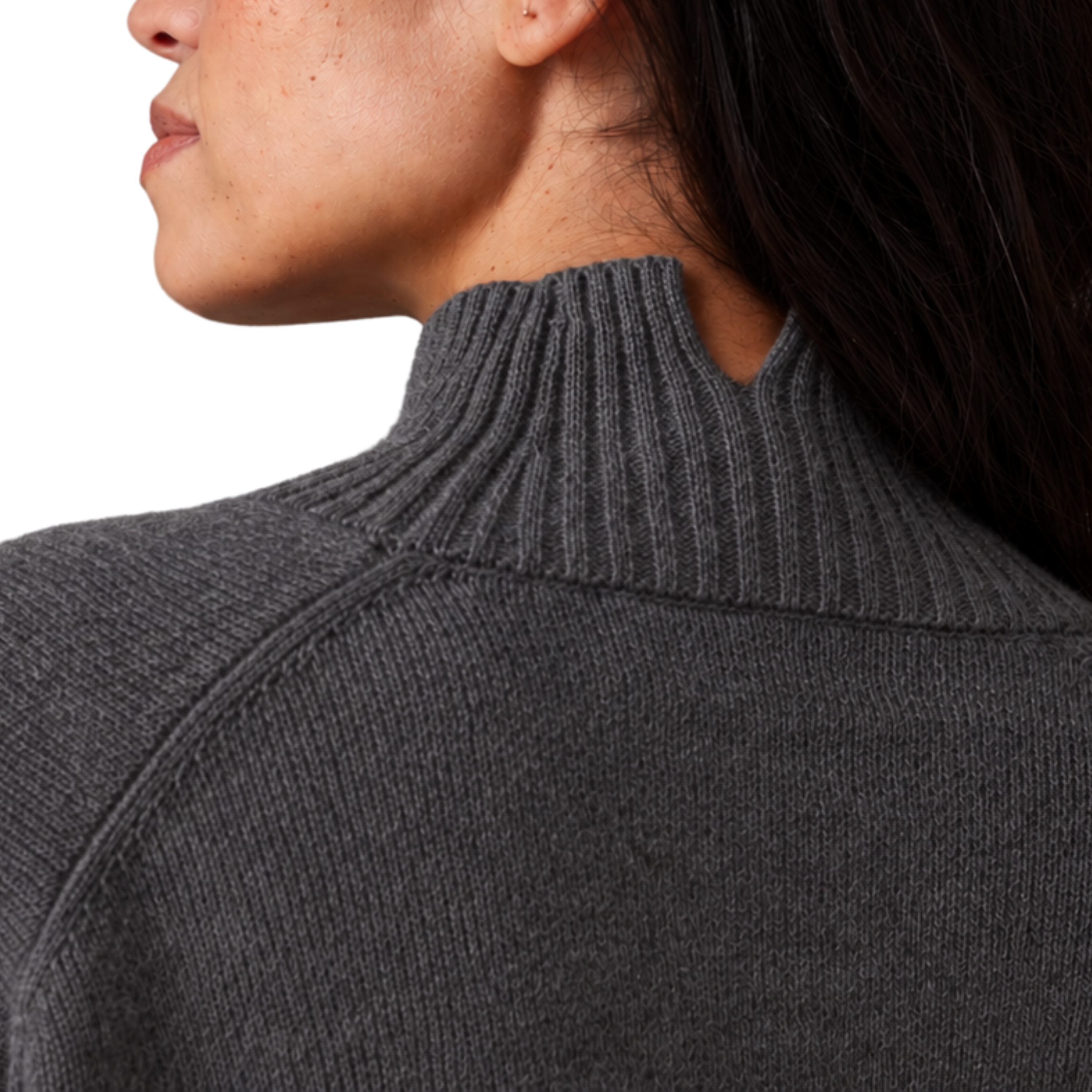 Carmen Funnel Neck Knit Graphite