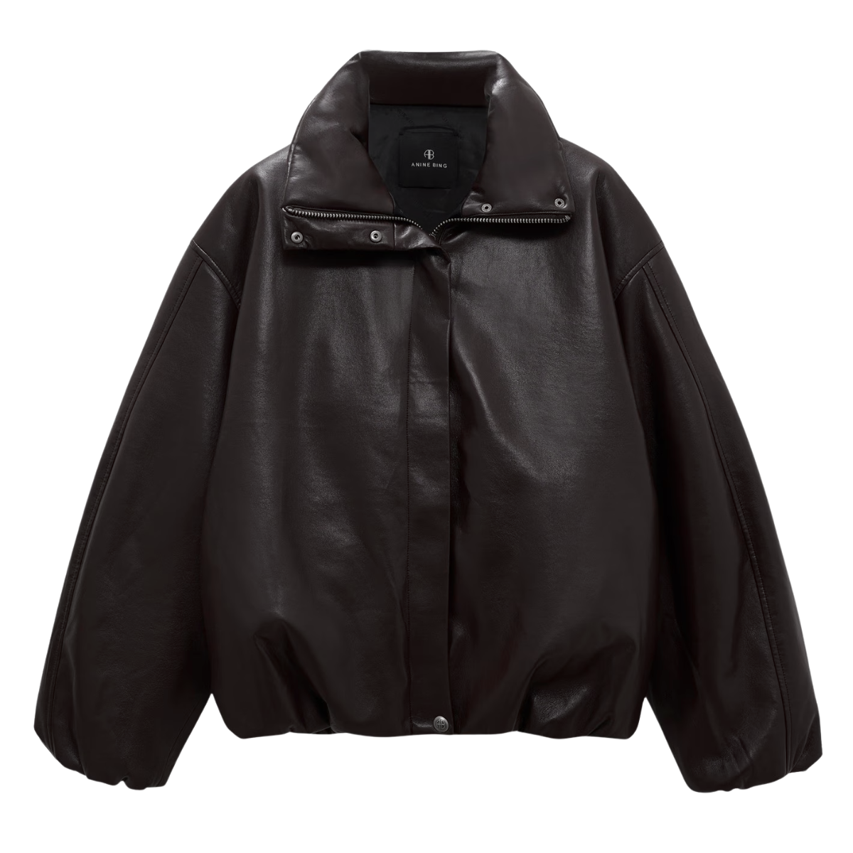 Cyrus Black Recycled Leather Jacket