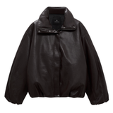 Cyrus Black Recycled Leather Jacket