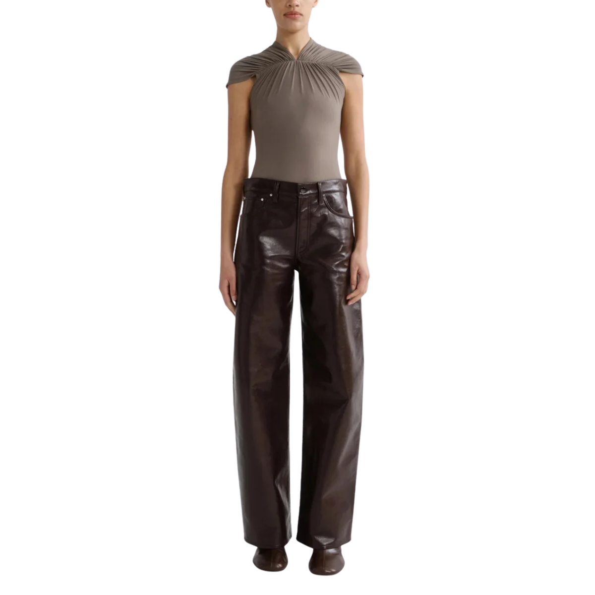 Arc 32 Recycled Leather Pants Madera