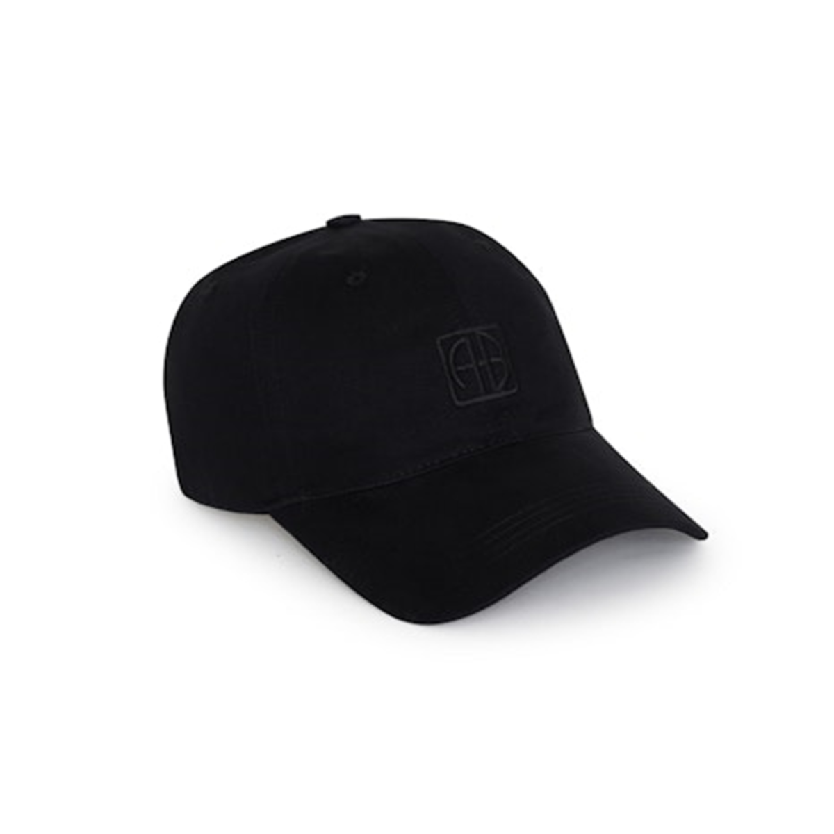 Jeremy Baseball Cap Framed Monogram- Black