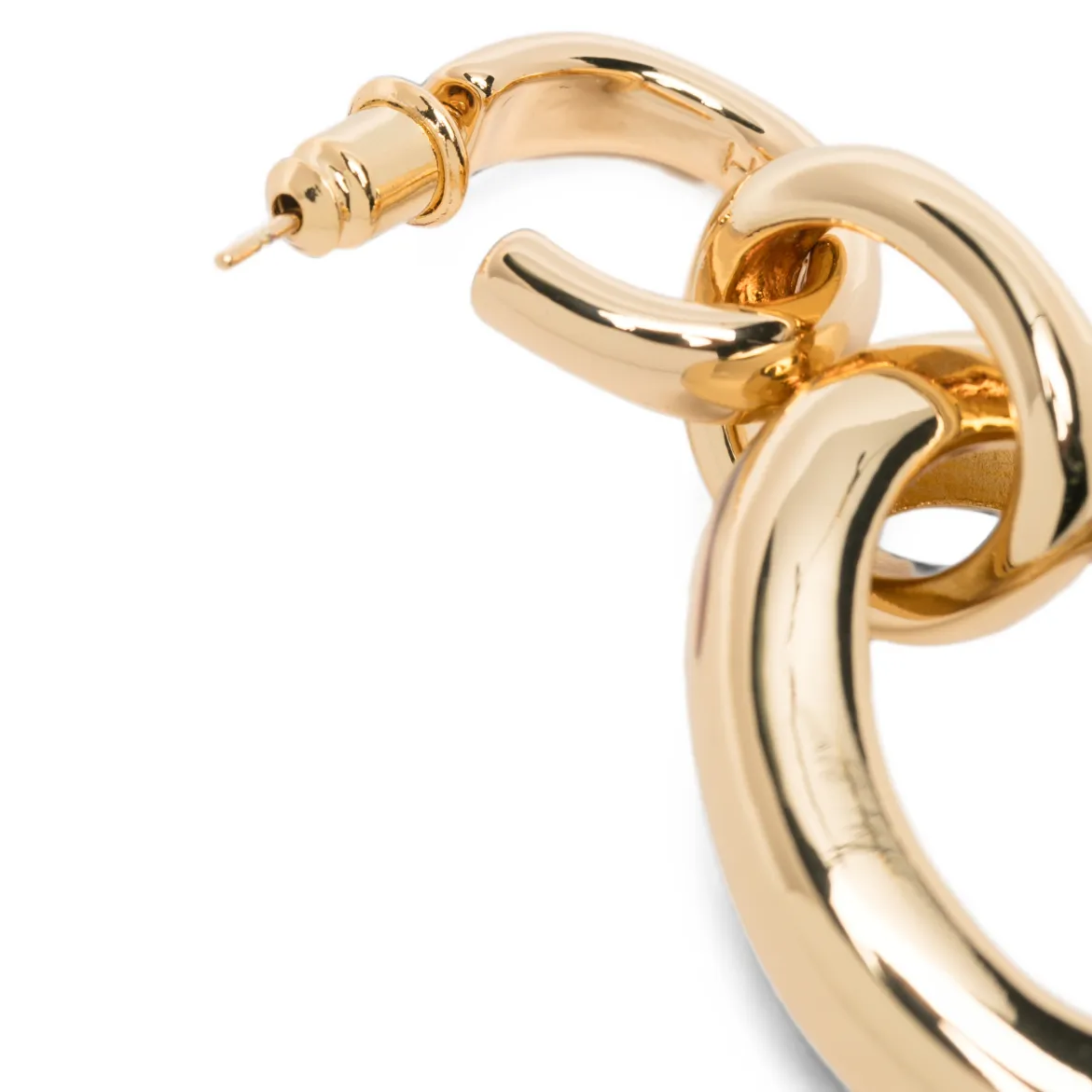 Bean Link Earring Gold