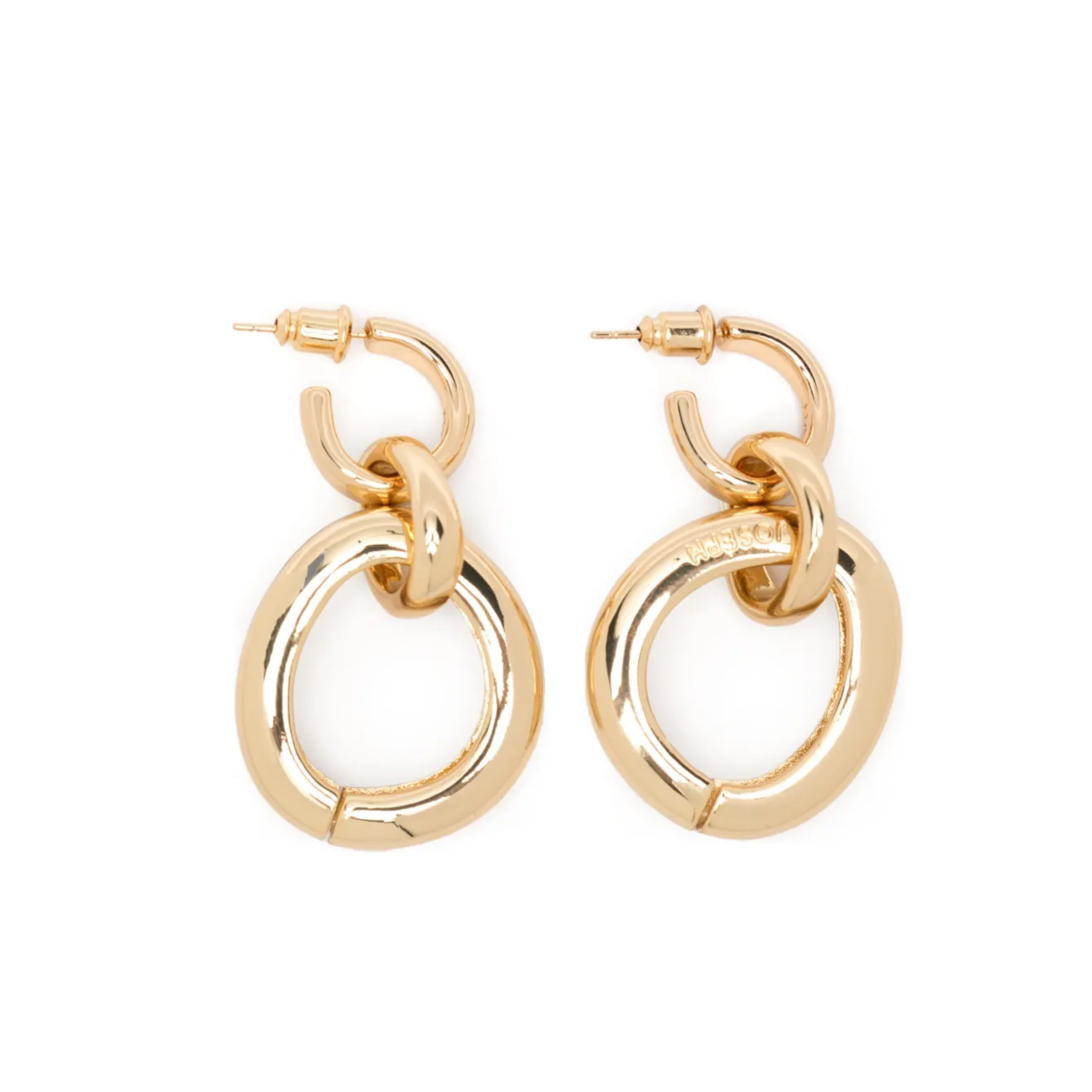Bean Link Earring Gold