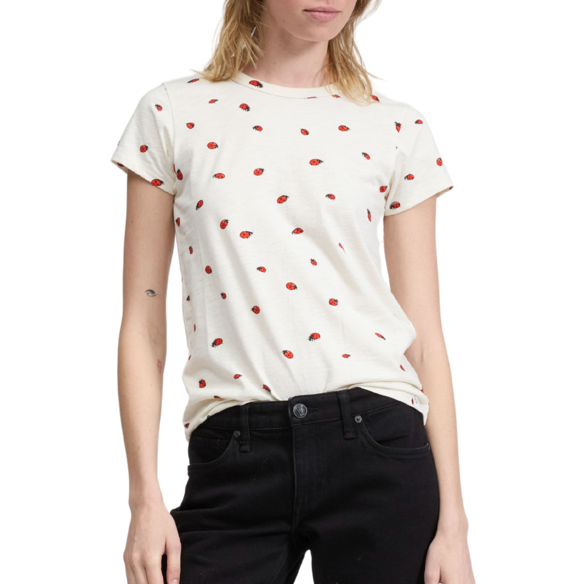 Ladybug Tee White