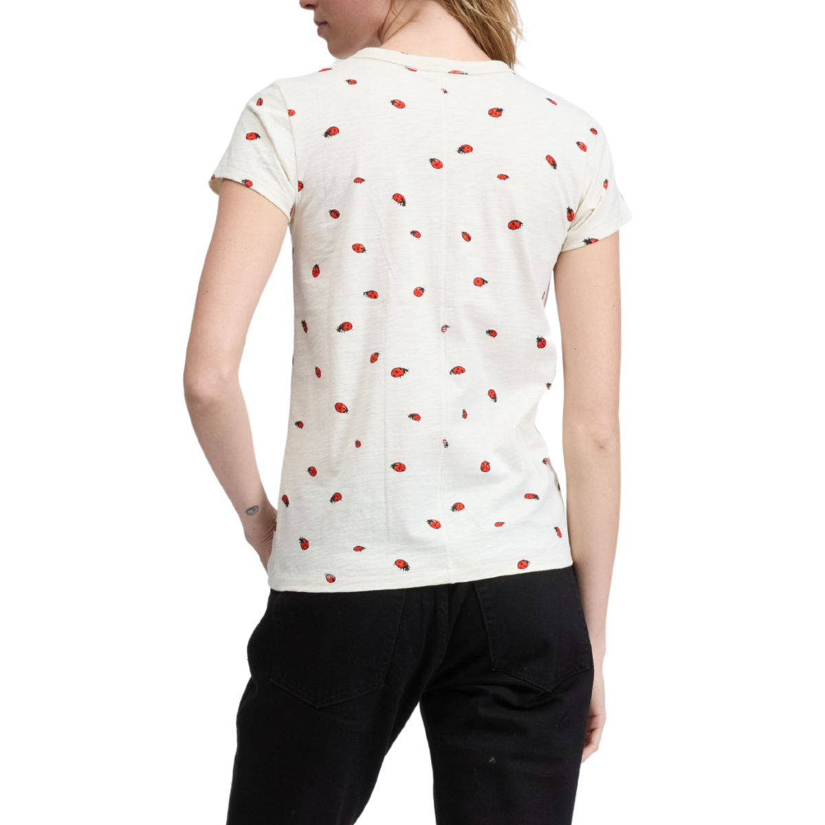 Ladybug Tee White