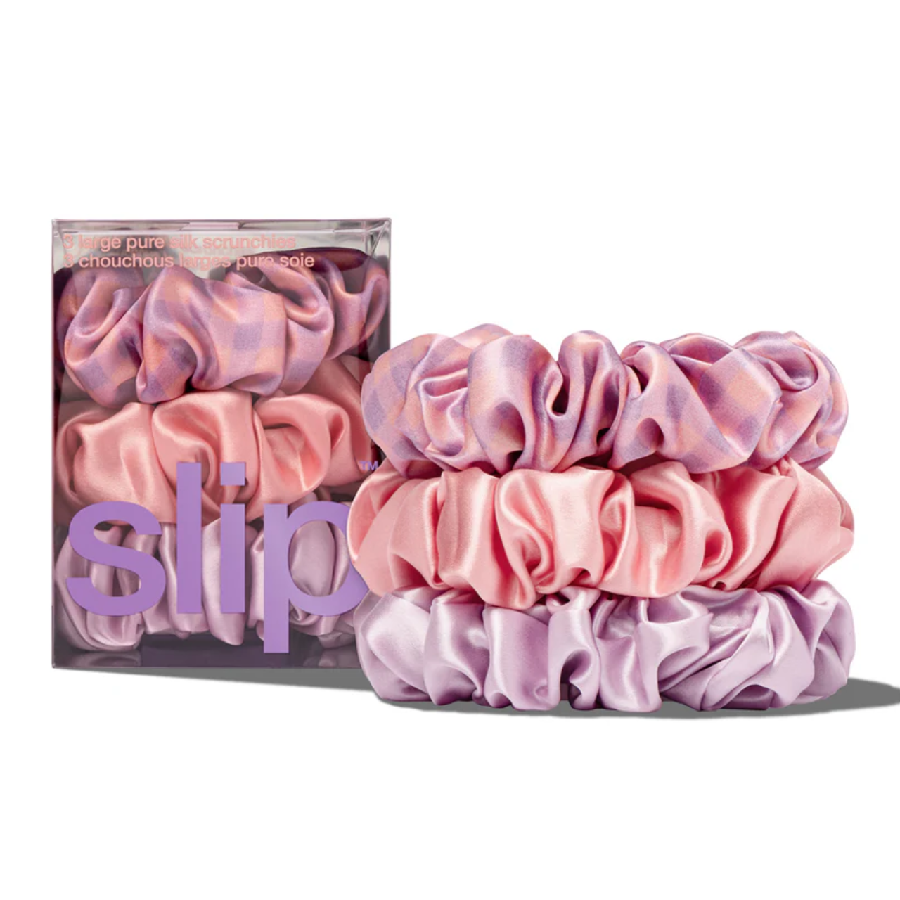 Large Scrunchies- Set of 3 Belleflower