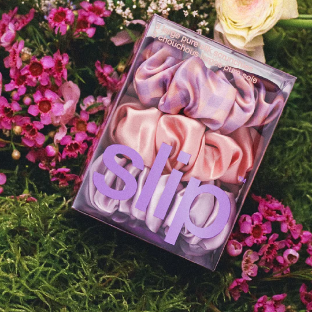 Large Scrunchies- Set of 3 Belleflower