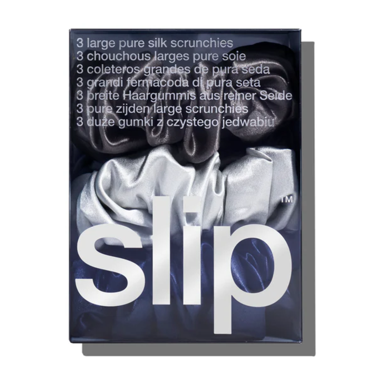 Large Scrunchies- Set of 3 Midnight