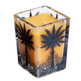 Large Square Candle Ambra Nera