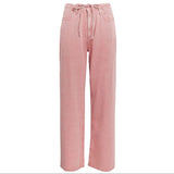 Phoebe Drawstring  Wide Leg Rasberry