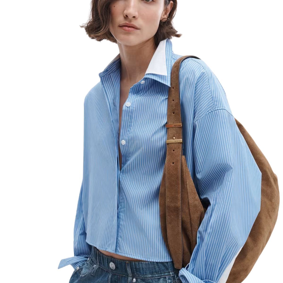 Marin Blue Stripe Layered Shirt