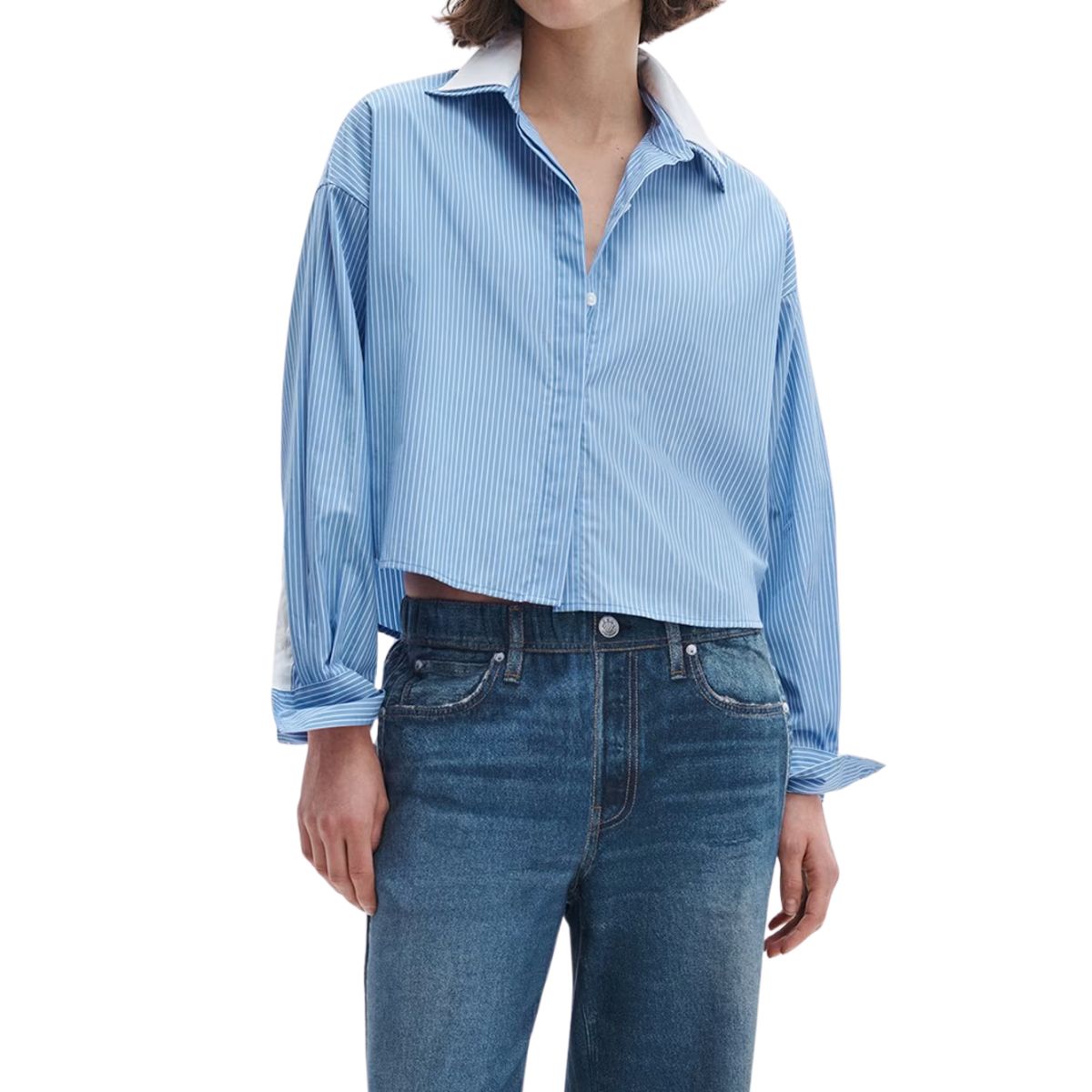Marin Blue Stripe Layered Shirt