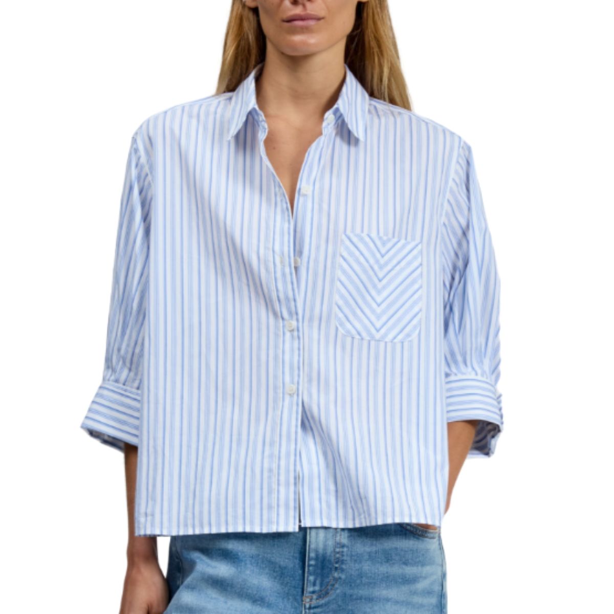 Lucia Blue Stripe Shirt