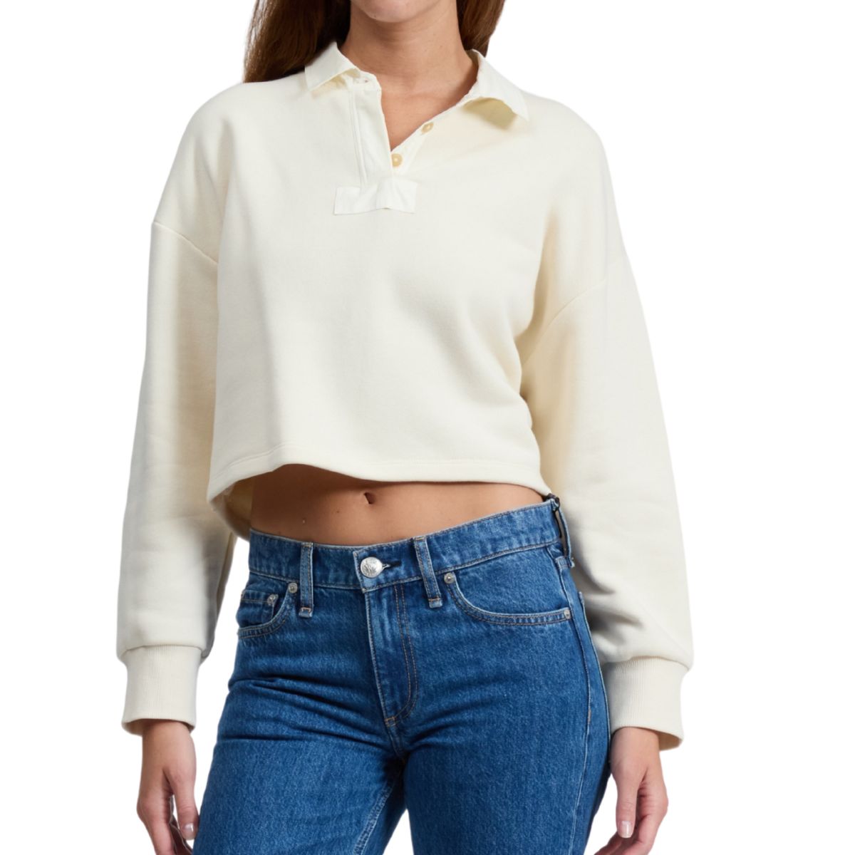Vintage Terry Polo Sweatshirt Sand