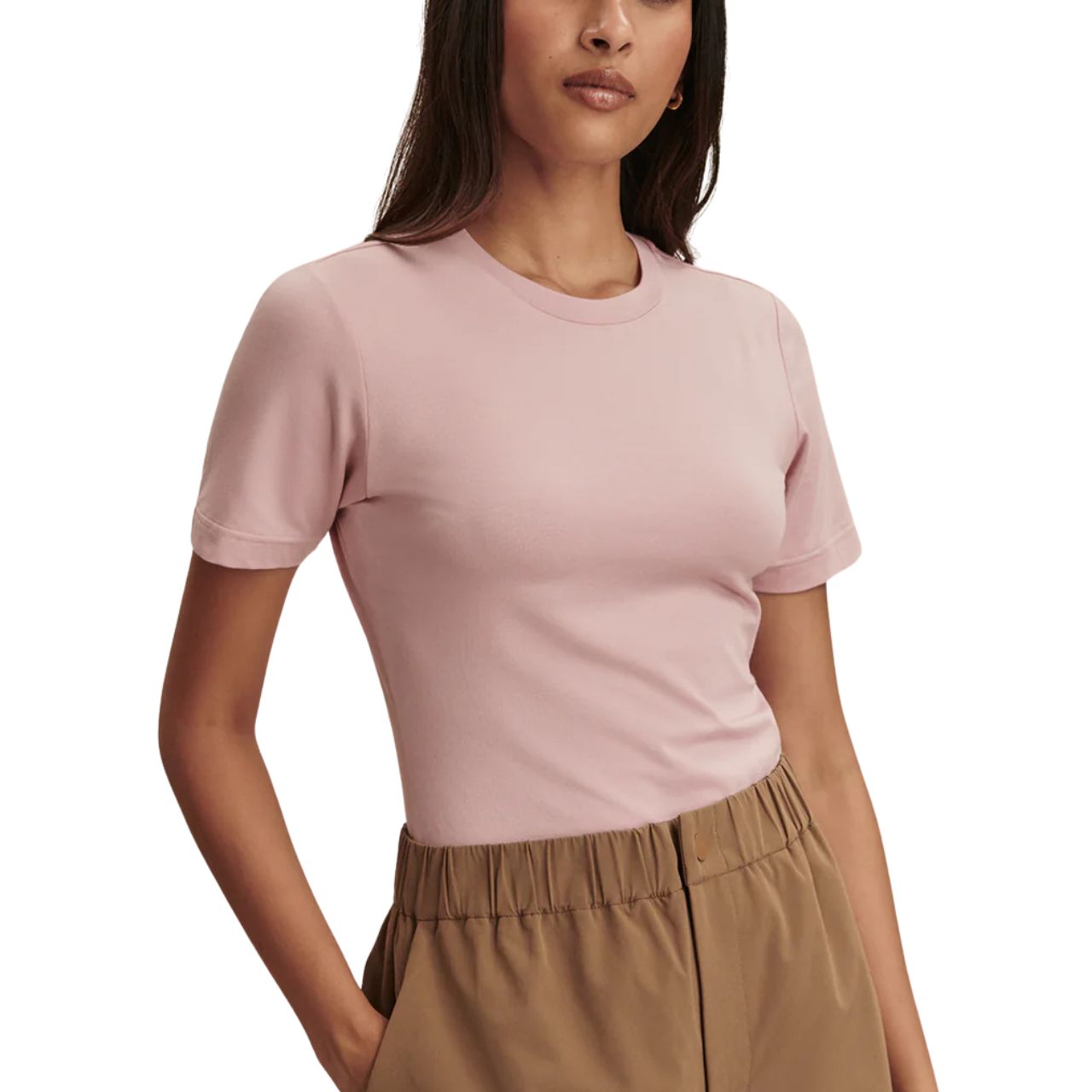 Regina Fitted Tee Zephyr Mauve
