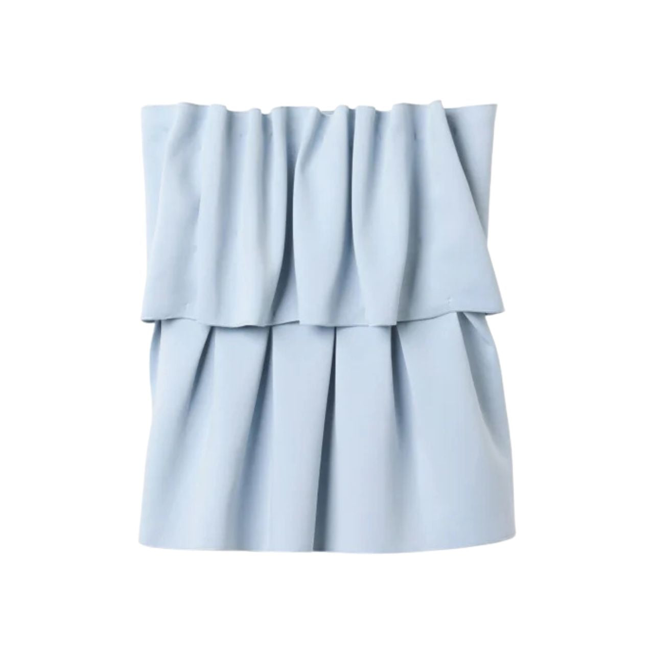 Sculpted Tube Top Dove Blue