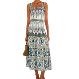 Manoela Belt Maxi Dress