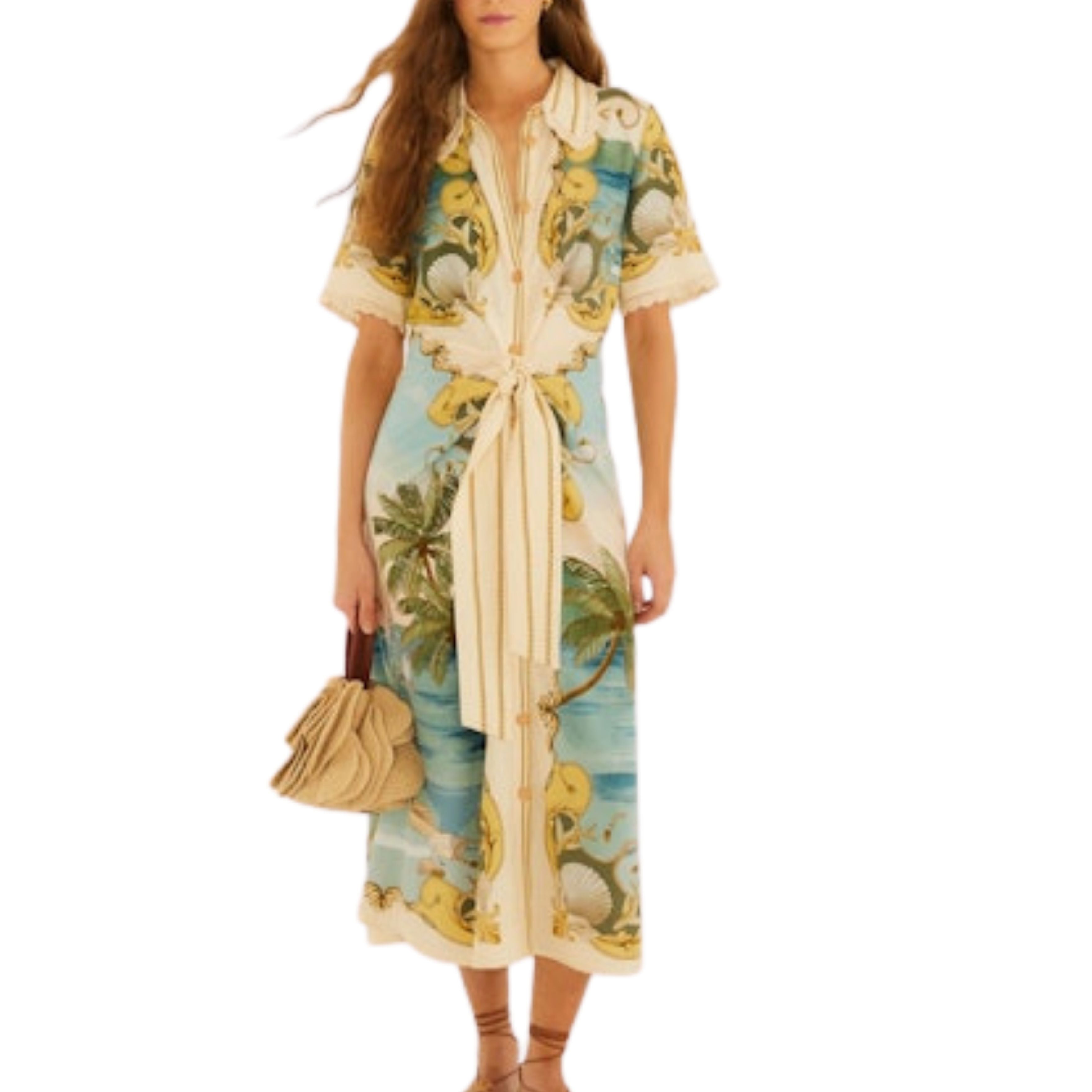 Royal Sea Midi Dress