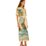 Royal Sea Midi Dress