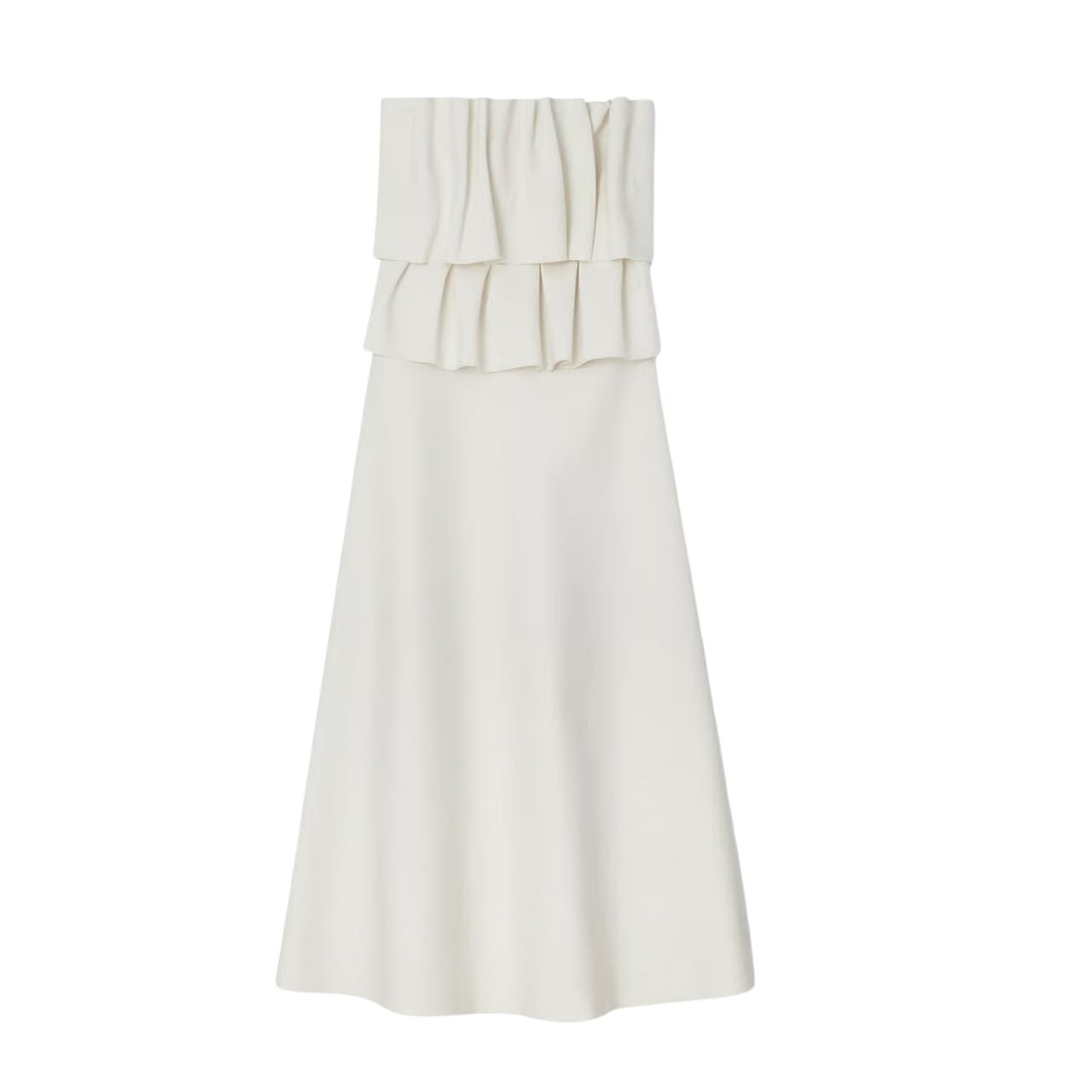Sculpted Tube Dress White