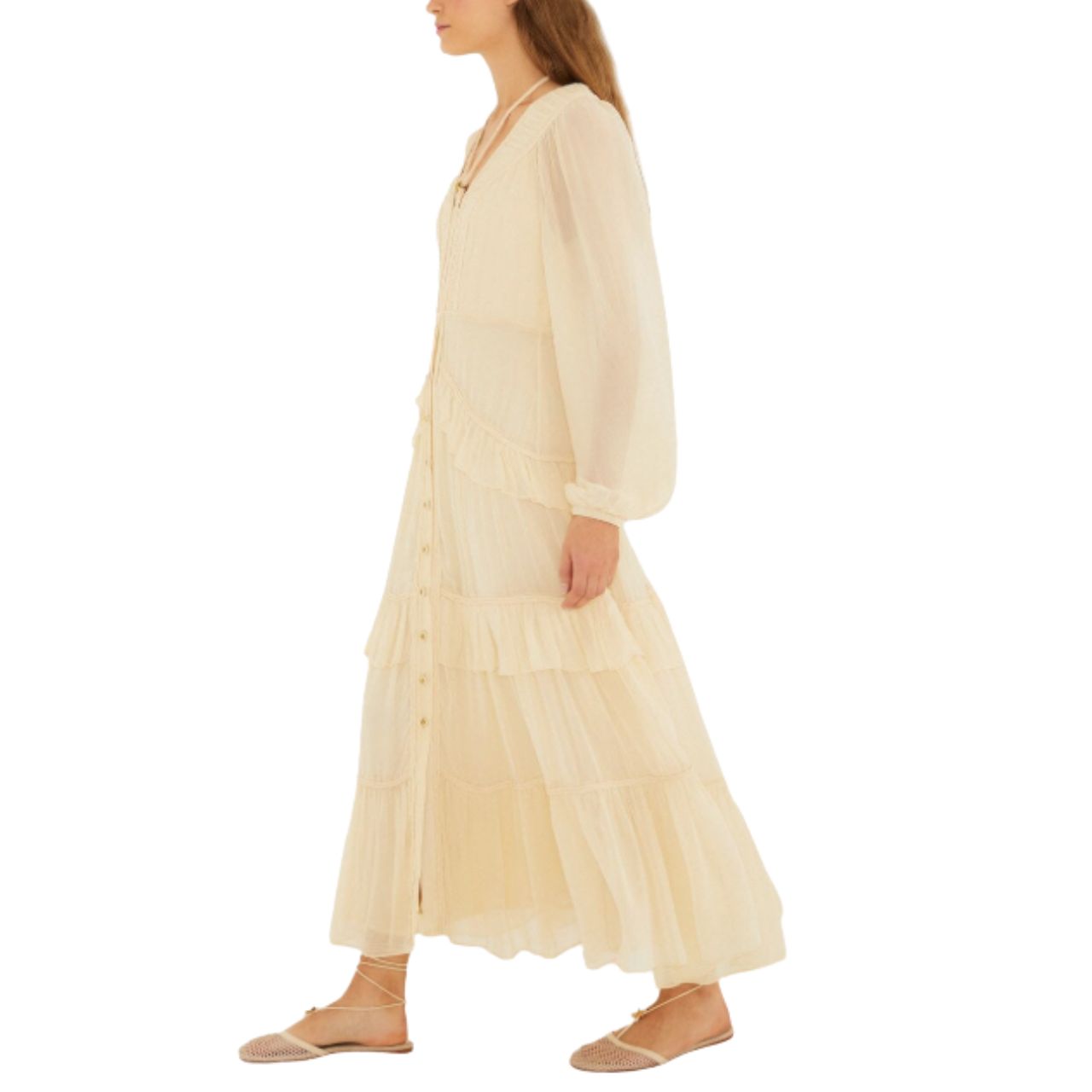 Butter Yellow Maxi Braided Dress