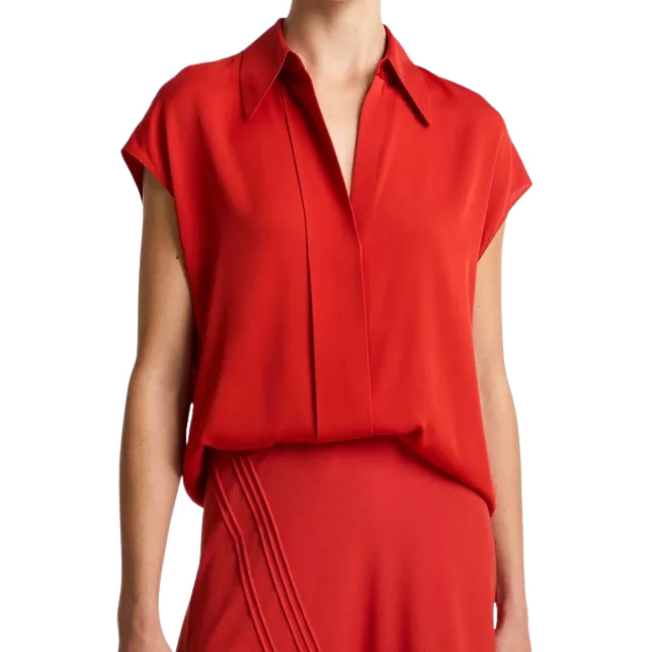 Cap Sleeve Blouse Poppy